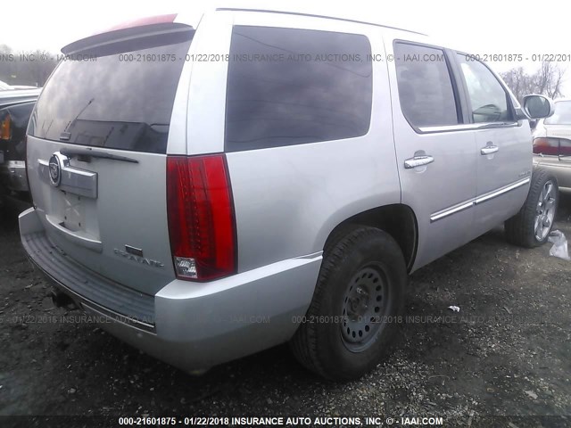 1GYUKCEFXAR133575 - 2010 CADILLAC ESCALADE PREMIUM SILVER photo 4