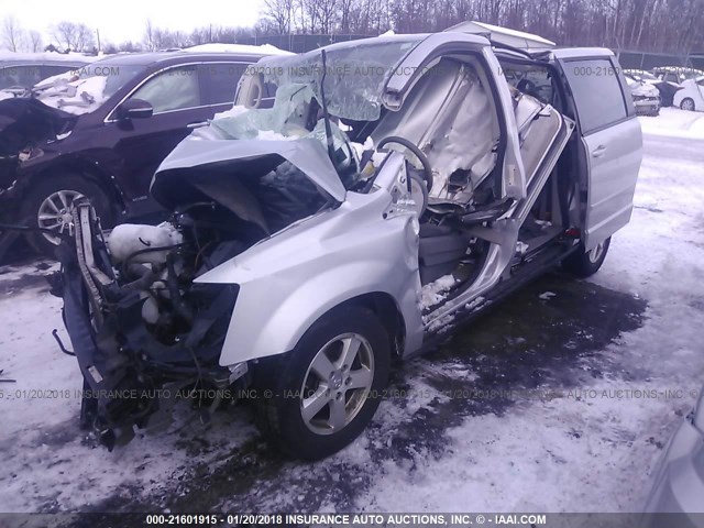 2D8HN44E49R576938 - 2009 DODGE GRAND CARAVAN SE SILVER photo 2