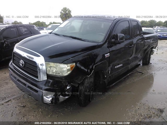 5TFRV54147X023968 - 2007 TOYOTA TUNDRA DOUBLE CAB SR5 BLACK photo 2