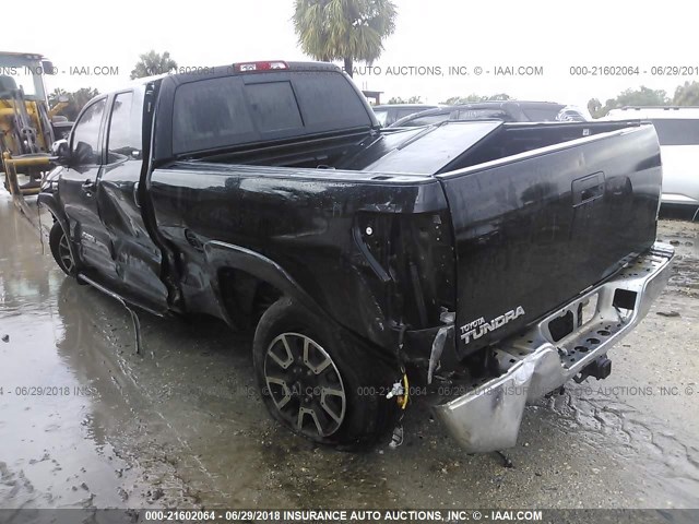 5TFRV54147X023968 - 2007 TOYOTA TUNDRA DOUBLE CAB SR5 BLACK photo 3