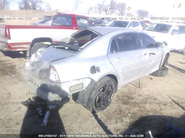 1G1ZD5E72AF306476 - 2010 CHEVROLET MALIBU 2LT SILVER photo 4