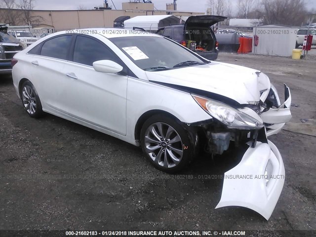 5NPEC4AC4BH043565 - 2011 HYUNDAI SONATA SE/LIMITED WHITE photo 1