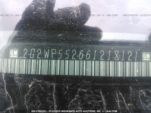 2G2WP552661218121 - 2006 PONTIAC GRAND PRIX Gümüş foto 9