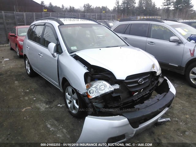 KNAFG526X87169544 - 2008 KIA RONDO LX/EX SILVER photo 1