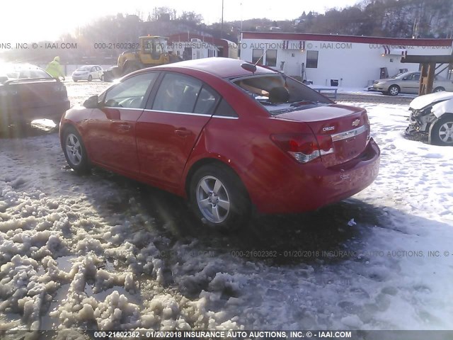 1G1PE5SB6G7114106 - 2016 CHEVROLET CRUZE LIMITED LT RED photo 3