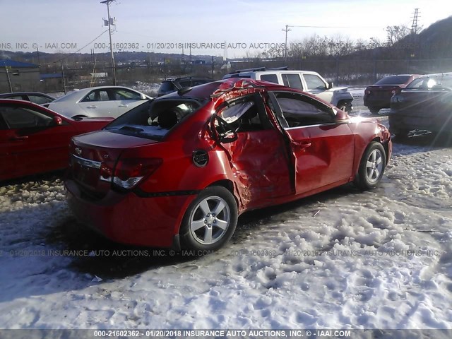 1G1PE5SB6G7114106 - 2016 CHEVROLET CRUZE LIMITED LT RED photo 4