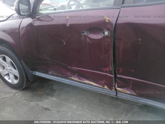 JN8AZ08TX5W327832 - 2005 NISSAN MURANO SL/SE/S BURGUNDY photo 6