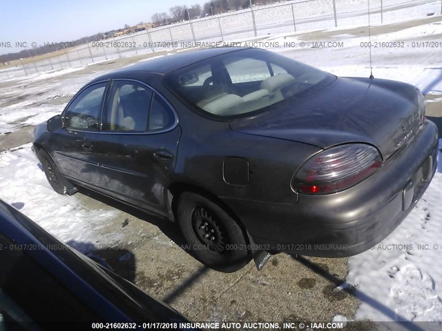 1G2WJ52J1YF168169 - 2000 PONTIAC GRAND PRIX SE 金色 照片 3