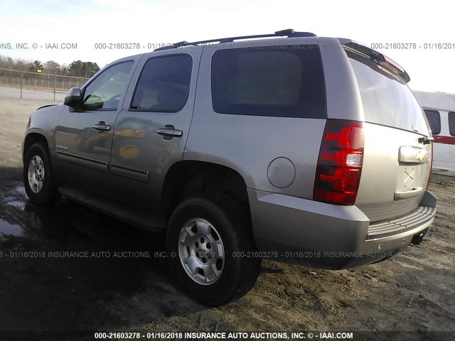 1GNFK23089R261811 - 2009 CHEVROLET TAHOE K1500 LT GRAY photo 3