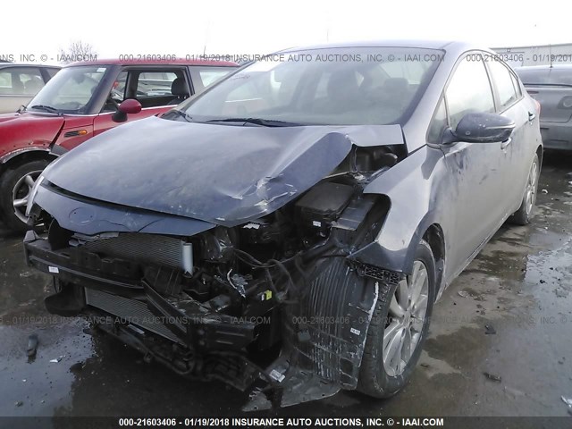 KNAFX4A61G5533582 - 2016 KIA FORTE LX GRAY photo 6