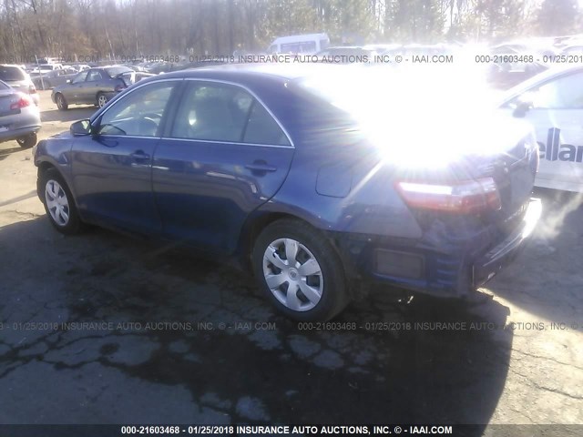 4T1BE46K27U155951 - 2007 TOYOTA CAMRY NEW GENERAT CE/LE/XLE/SE BLUE photo 3