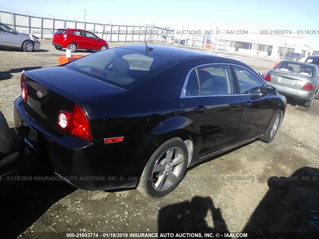 1G1ZC5E1XBF385265 - 2011 CHEVROLET MALIBU 1LT 黑色 照片 4