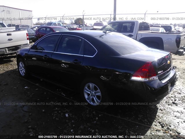 2G1WA5E38F1144540 - 2015 CHEVROLET IMPALA LIMITED LS BLACK photo 3