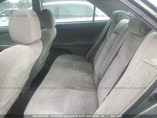 4T1BE32K73U759781 - 2003 TOYOTA CAMRY LE/XLE/SE ნაცრისფერი ფოტო 8