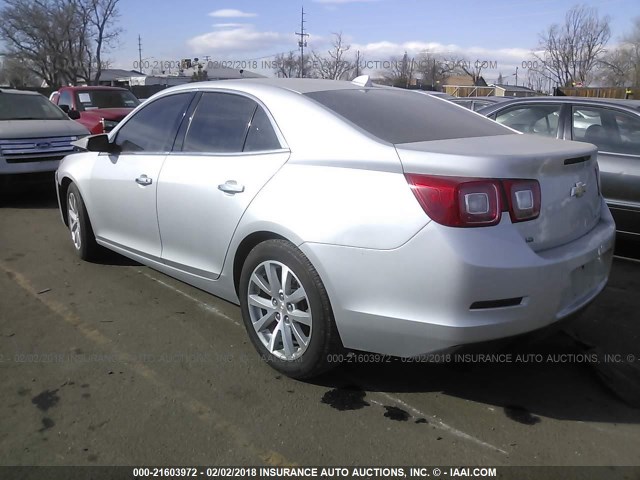 1G11H5SL7EF297864 - 2014 CHEVROLET MALIBU LTZ 银色 照片 3