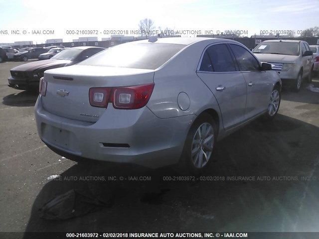1G11H5SL7EF297864 - 2014 CHEVROLET MALIBU LTZ 银色 照片 4