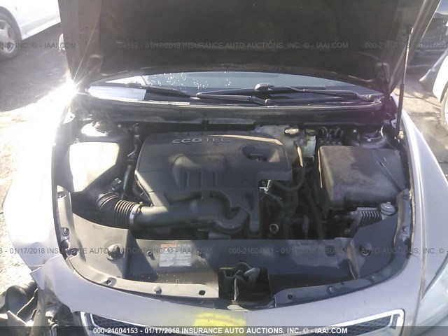 1G1ZB5E16BF204620 - 2011 CHEVROLET MALIBU LS ყავისფერი ფოტო 10