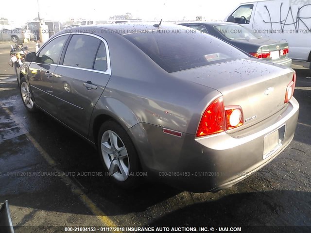 1G1ZB5E16BF204620 - 2011 CHEVROLET MALIBU LS ყავისფერი ფოტო 3