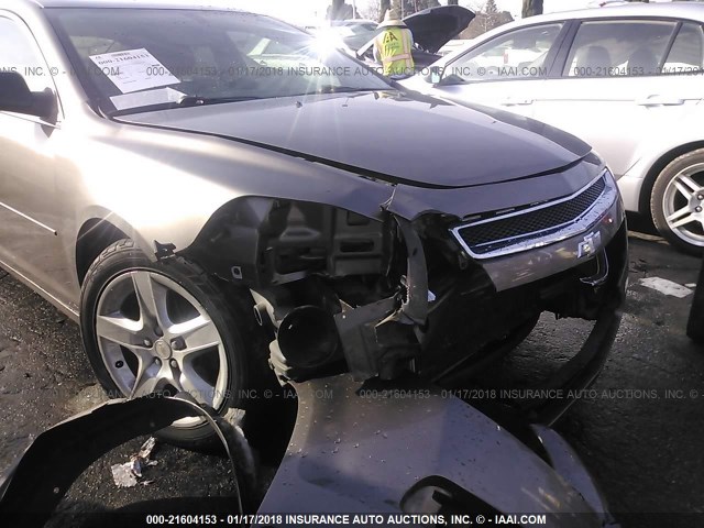 1G1ZB5E16BF204620 - 2011 CHEVROLET MALIBU LS ყავისფერი ფოტო 6