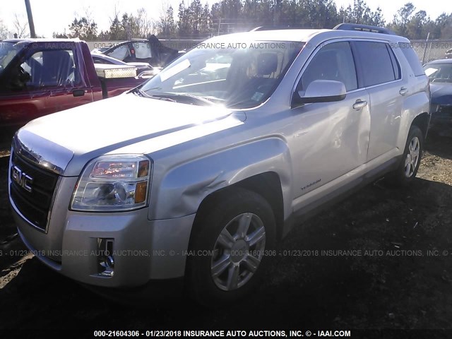 2GKALREK8E6383750 - 2014 GMC TERRAIN SLE SILVER photo 2