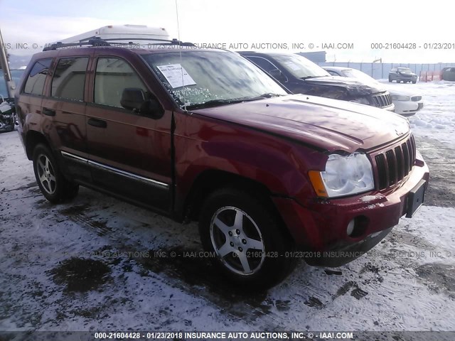 1J4HR48N15C697601 - 2005 JEEP GRAND CHEROKEE LAREDO/COLUMBIA/FREEDOM RED photo 1