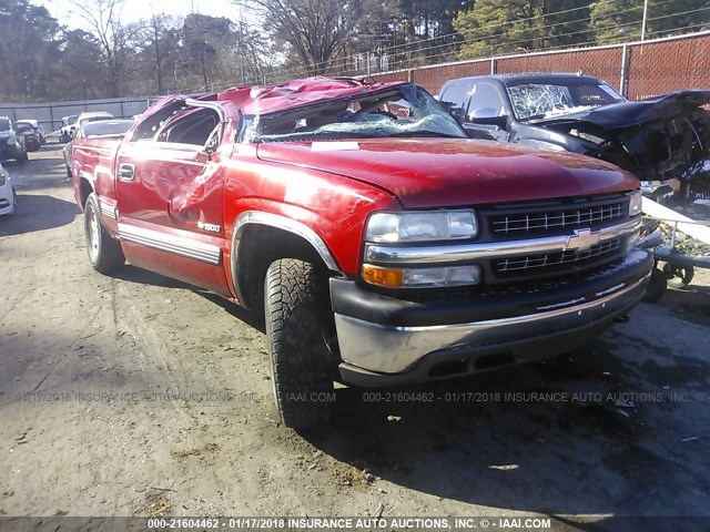 2GCEK19T521404485 - 2002 CHEVROLET SILVERADO K1500 RED photo 1