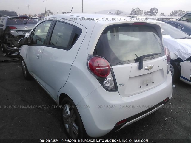 KL8CD6S9XEC414966 - 2014 CHEVROLET SPARK 1LT WHITE photo 3