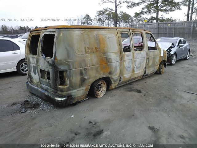 1FTRE14W35HB42512 - 2005 FORD ECONOLINE E150 VAN WHITE photo 4