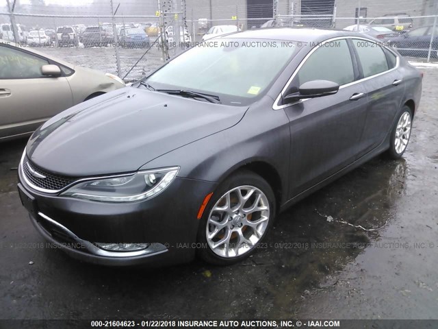 1C3CCCEG1FN686979 - 2015 CHRYSLER 200 C BROWN photo 2