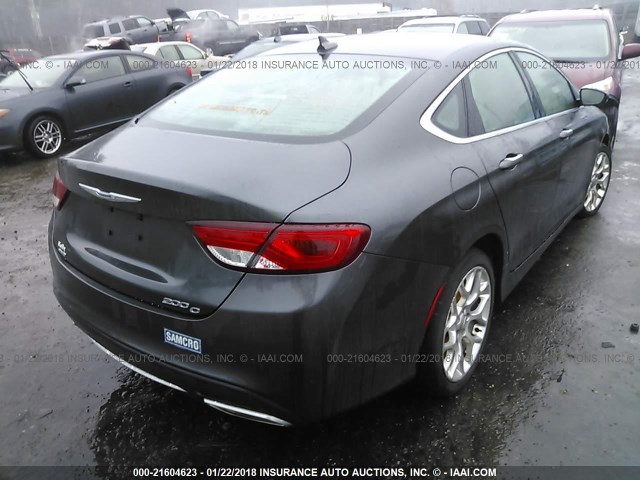 1C3CCCEG1FN686979 - 2015 CHRYSLER 200 C BROWN photo 4