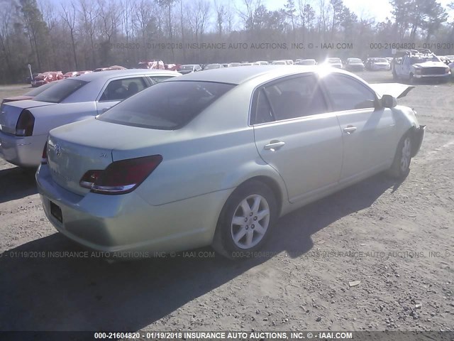 4T1BK36B16U135305 - 2006 TOYOTA AVALON XL/XLS/TOURING/LIMITED GREEN photo 4