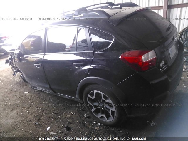 JF2GPAKC4HH271665 - 2017 SUBARU CROSSTREK LIMITED BLACK photo 3