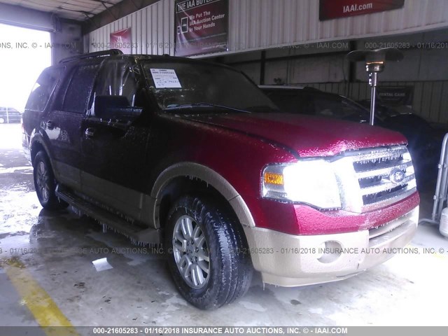 1FMJU1H54EEF18309 - 2014 FORD EXPEDITION XLT/KING RANCH RED photo 1