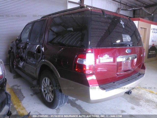 1FMJU1H54EEF18309 - 2014 FORD EXPEDITION XLT/KING RANCH RED photo 3