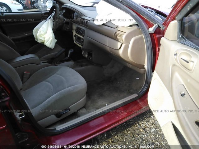 1B3EL36R04N417679 - 2004 DODGE STRATUS SE RED photo 5