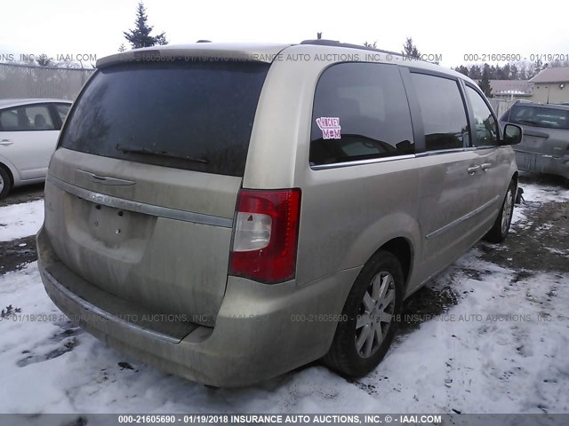 2C4RC1BG7DR707039 - 2013 CHRYSLER TOWN & COUNTRY TOURING GOLD photo 4