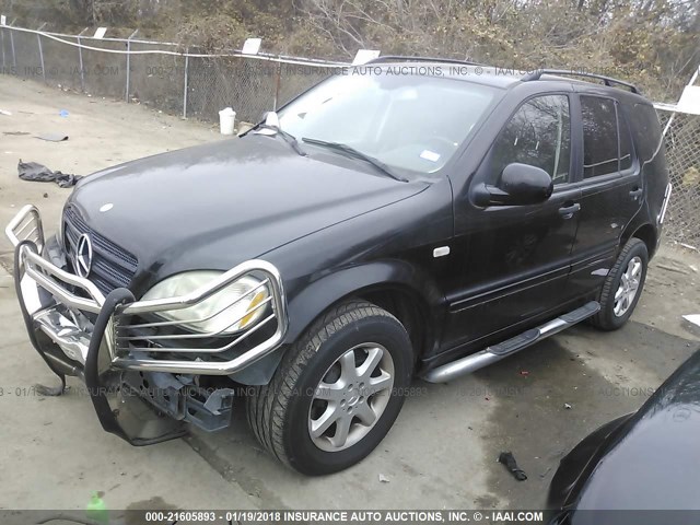 4JGAB72E41A249974 - 2001 MERCEDES-BENZ ML 430 BLACK photo 2