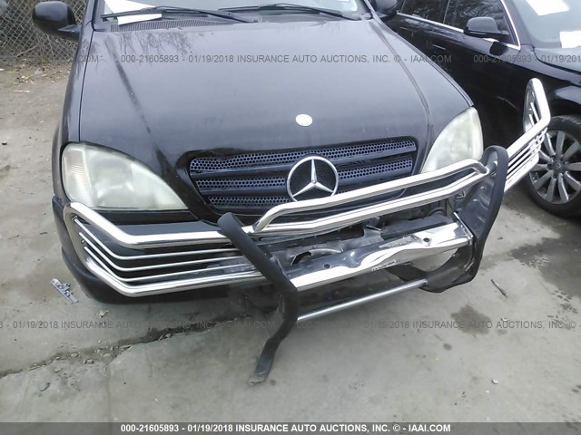 4JGAB72E41A249974 - 2001 MERCEDES-BENZ ML 430 Schwarz Foto 6