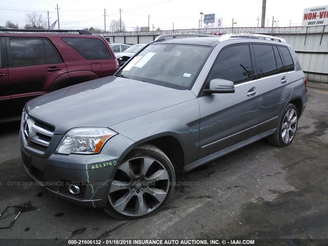 WDCGG5GB4BF689310 - 2011 MERCEDES-BENZ GLK 350 GRAY photo 2