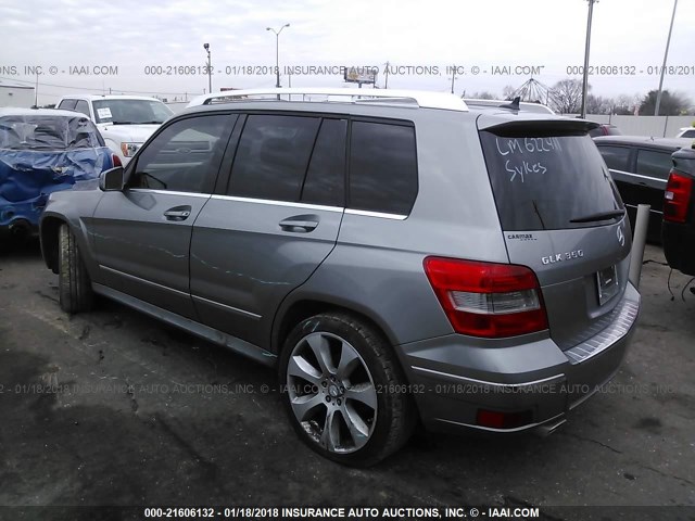 WDCGG5GB4BF689310 - 2011 MERCEDES-BENZ GLK 350 GRAY photo 3