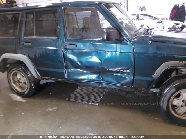 1J4FJ28S6WL246030 - 1998 JEEP CHEROKEE SE GREEN photo 6