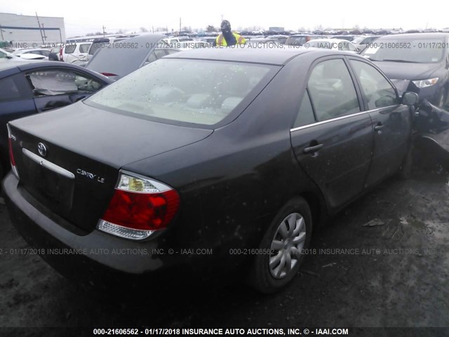 4T1BE30K86U157222 - 2006 TOYOTA CAMRY LE/XLE/SE BLACK photo 4