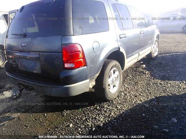 1FMZU63E22ZA54593 - 2002 FORD EXPLORER XLT BLUE photo 4