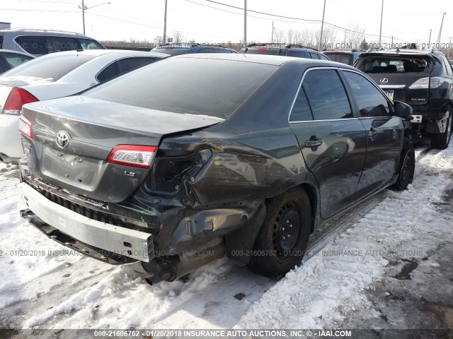 4T4BF1FK4CR253536 - 2012 TOYOTA CAMRY SE/LE/XLE GRAY photo 4