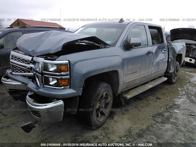 3GCUKREH7FG534700 - 2015 CHEVROLET SILVERADO K1500 LT TURQUOISE photo 2