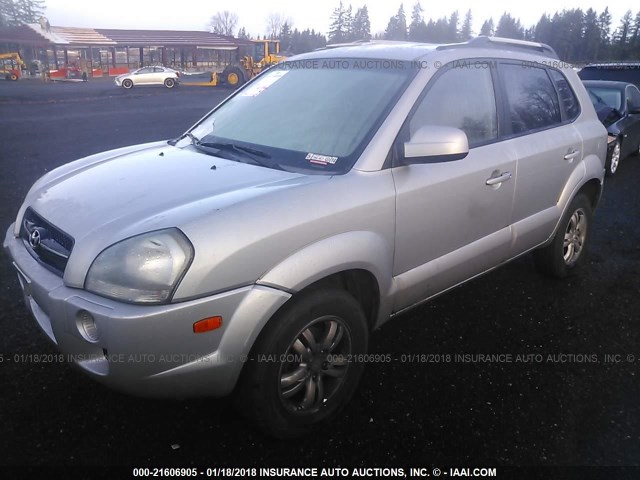 KM8JN72D17U489943 - 2007 HYUNDAI TUCSON SE/LIMITED SILVER photo 2