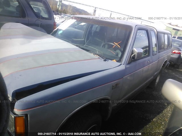 1GTCS19R2K8513379 - 1989 GMC S TRUCK S15 BLUE photo 2