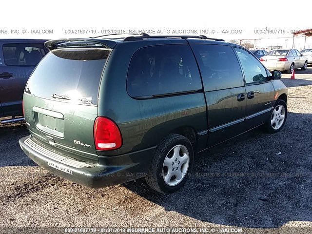 1B4GP44G6YB778437 - 2000 DODGE GRAND CARAVAN SE/SPORT GREEN photo 4