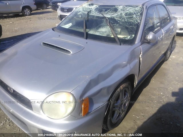 JF1GD29632G508999 - 2002 SUBARU IMPREZA WRX SILVER photo 6