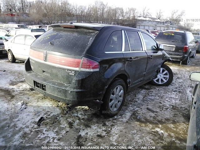 2LMDU88C08BJ35282 - 2008 LINCOLN MKX BLACK photo 4